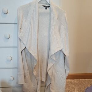 Banana Republic Light Beige Open Front Cardigan